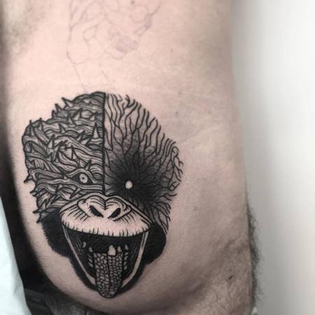 Tattoos - monkey ass - 128019